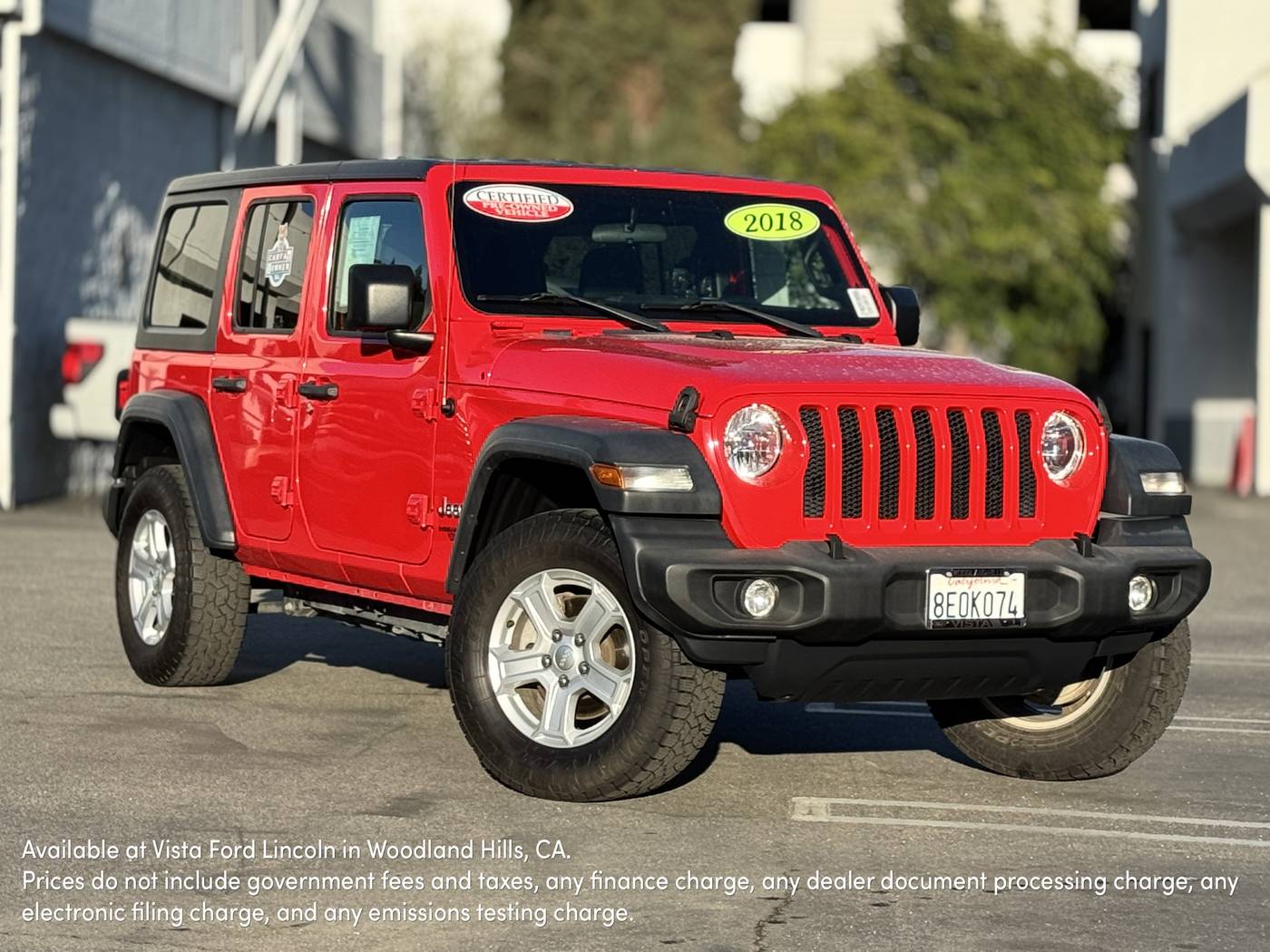 2018 Jeep Wrangler Sport S — SUV — 81,942 mi — Woodland Hills, CA