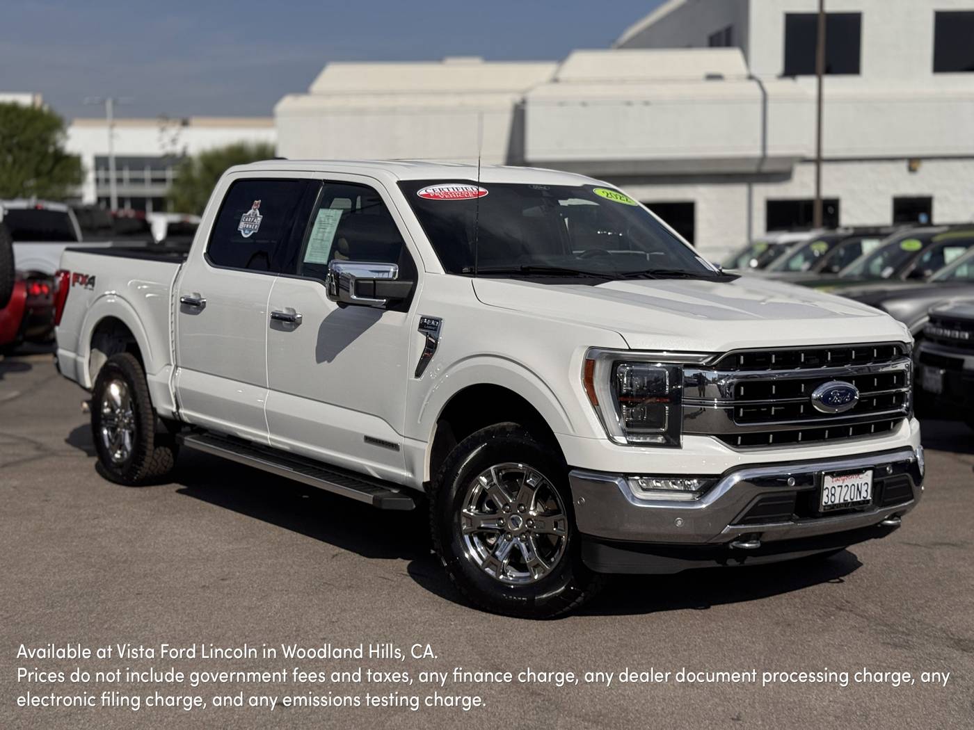 2022 Ford F-150 Lariat — Pickup Truck — 34,117 mi — Woodland Hills, CA