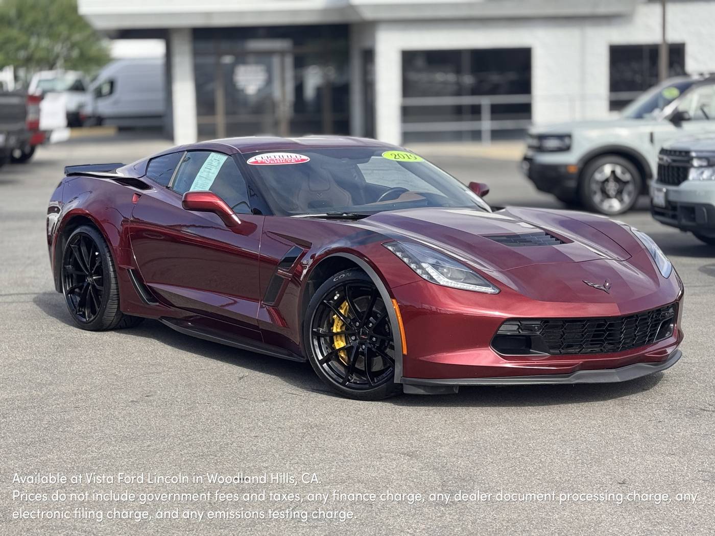 2019 Chevrolet Corvette Grand Sport 2LT — Coupe — 71,603 mi — Woodland Hills, CA