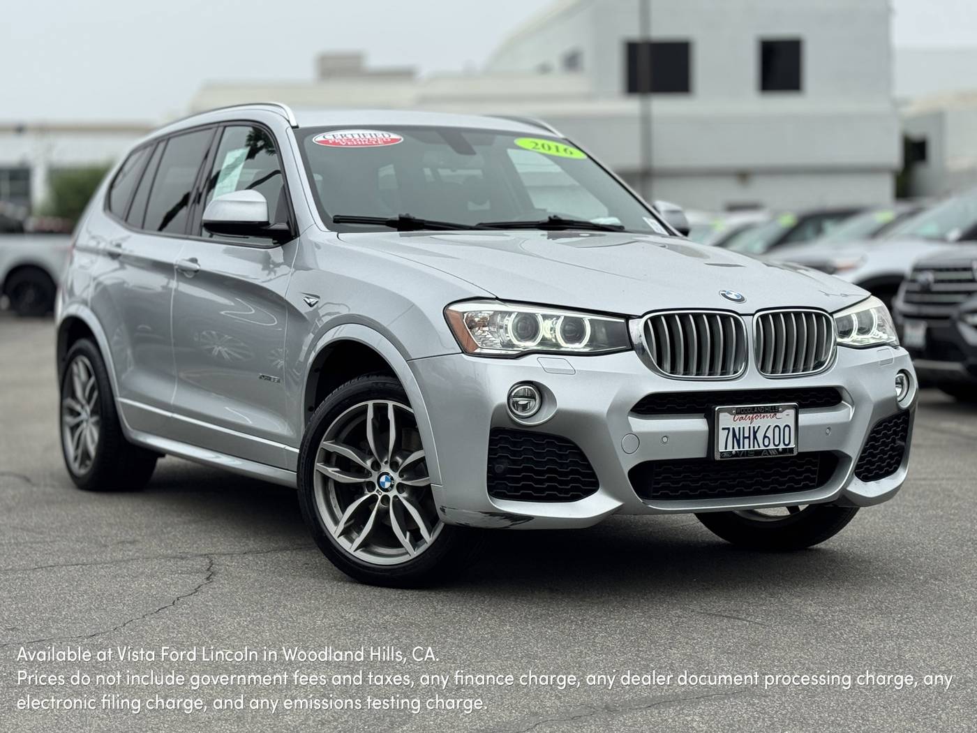 2016 BMW X3 35i — SUV — 56,082 mi — Woodland Hills, CA