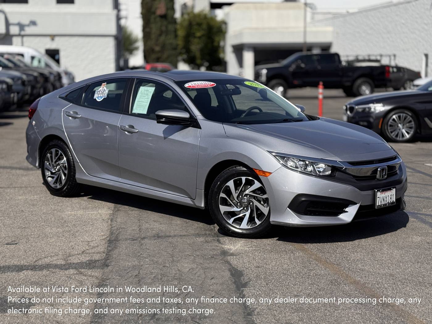2017 Honda Civic EX — Sedan — 50,851 mi — Woodland Hills, CA
