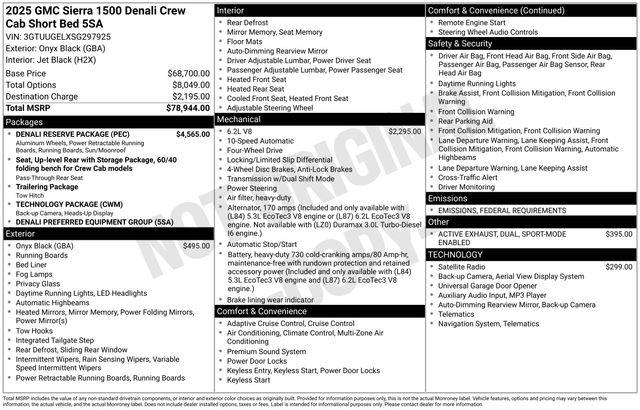 2025 GMC Sierra 1500 Denali — Pickup Truck — 780 mi — Pensacola, FL