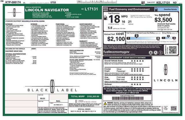 2019 Lincoln Navigator Black Label — SUV — 131,271 mi — Pensacola, FL