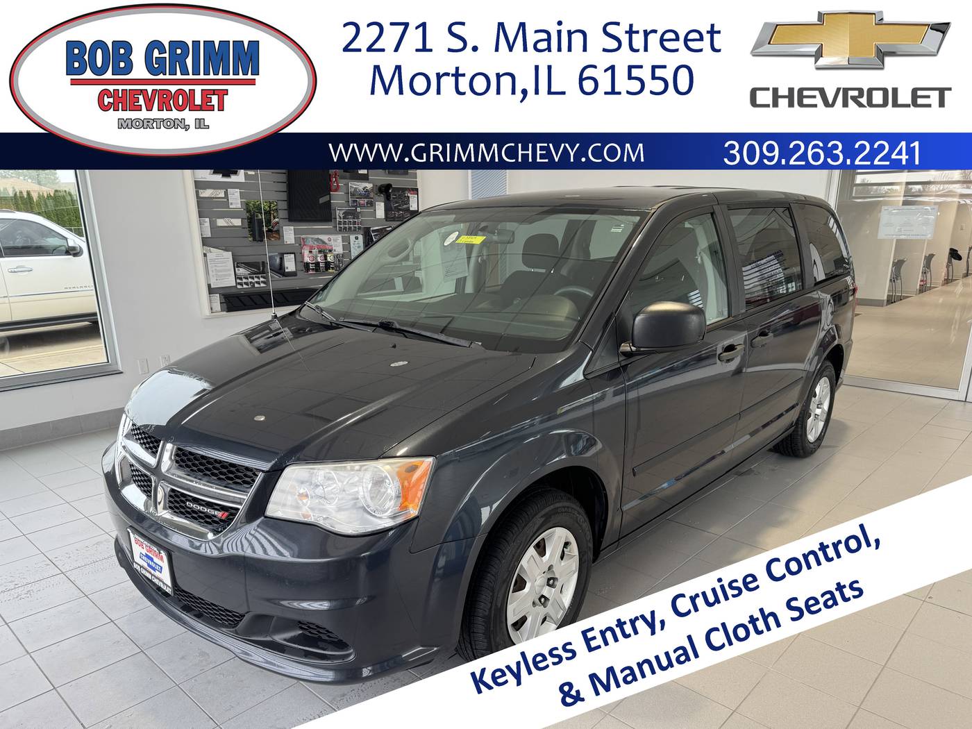 2013 Dodge Grand Caravan American Value Pack — Minivan — 131,307 mi — Morton, IL