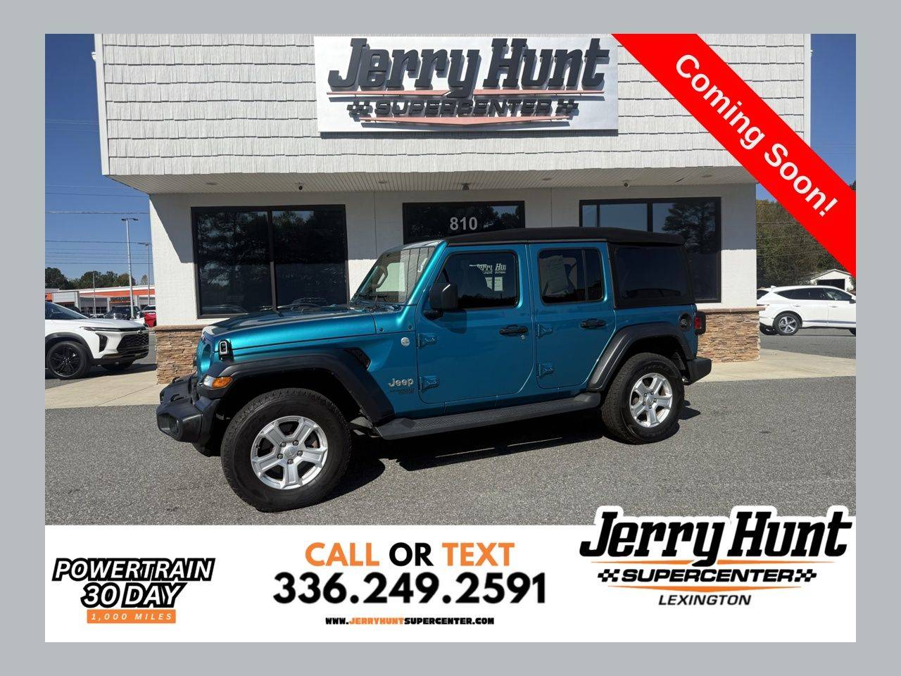 2019 Jeep Wrangler Sport S — SUV — 59,432 mi — Lexington, NC