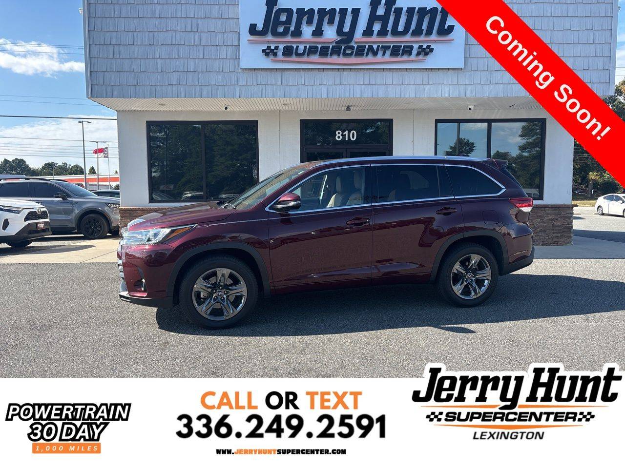 2018 Toyota Highlander Limited — SUV — 52,411 mi — Lexington, NC