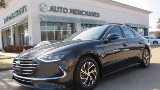 2021 Hyundai Sonata Hybrid Blue — Sedan — 22,803 mi — Plano, TX