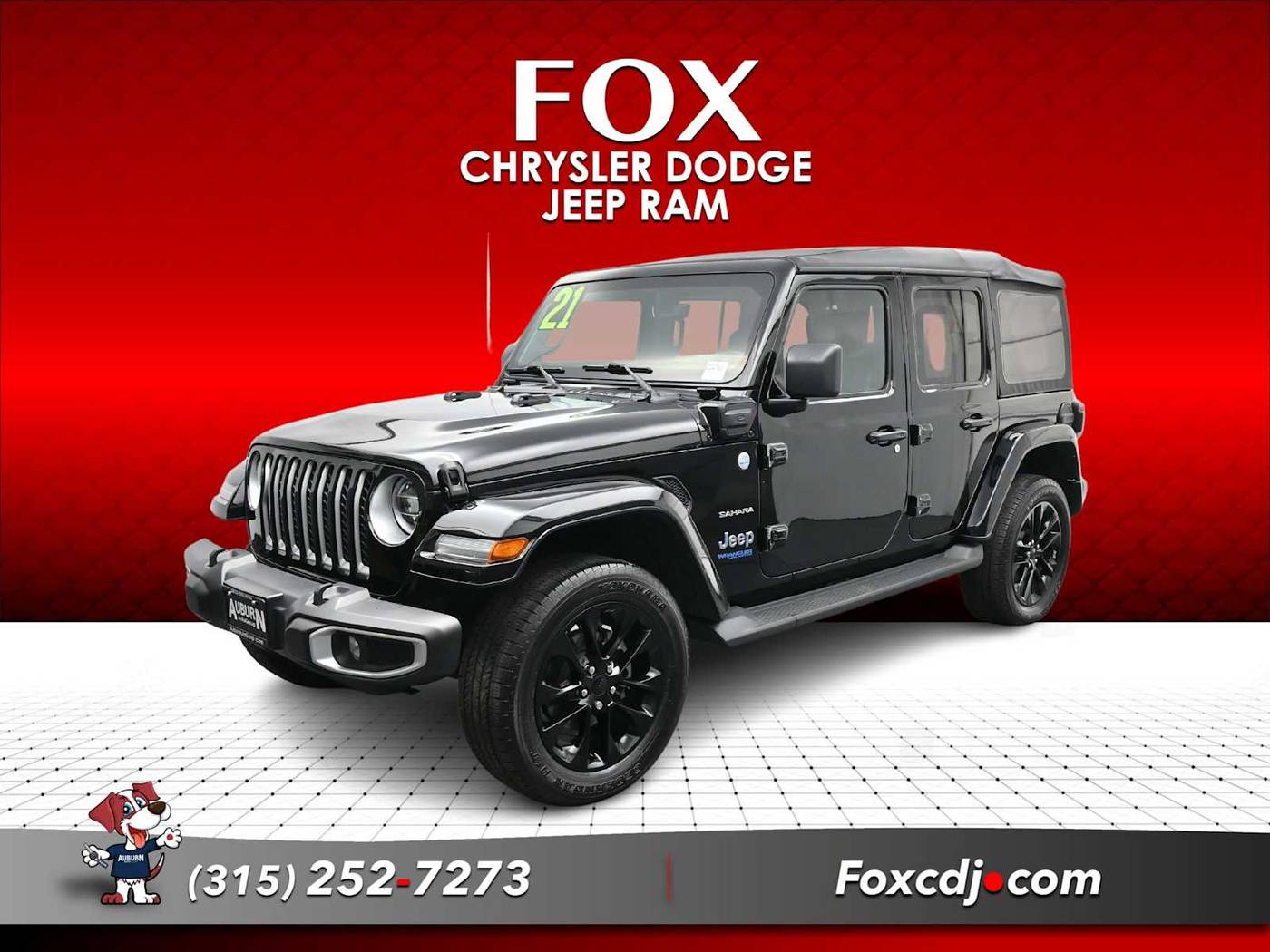 2021 Jeep Wrangler Sahara 4xe — SUV — 50,260 mi — Auburn, NY