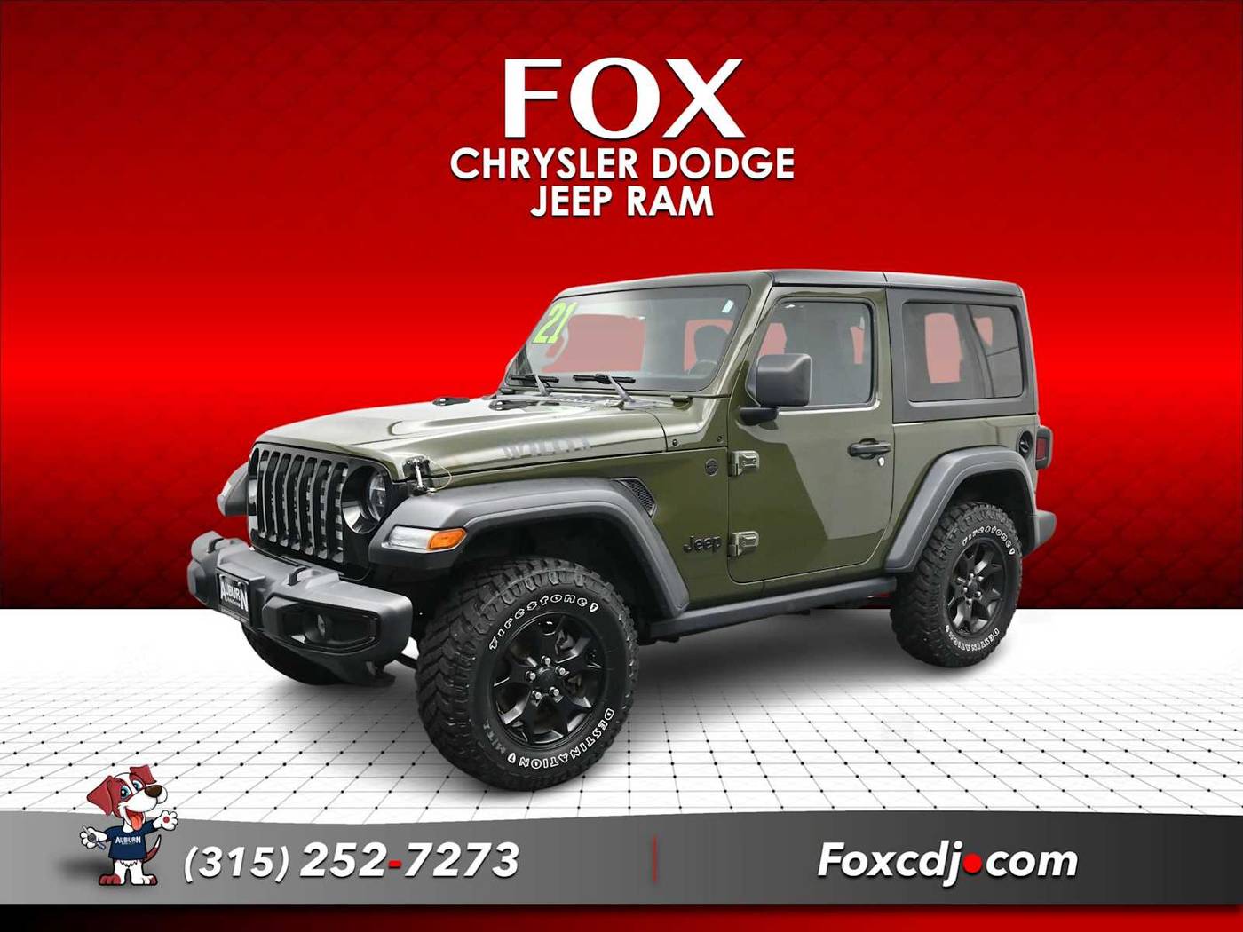 2021 Jeep Wrangler Willys — SUV — 41,645 mi — Auburn, NY