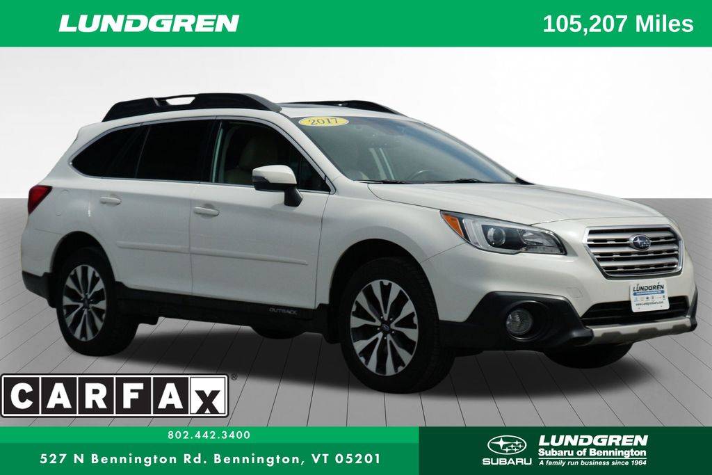 2017 Subaru Outback 2.5i Limited — SUV — 105,197 mi — Bennington, VT