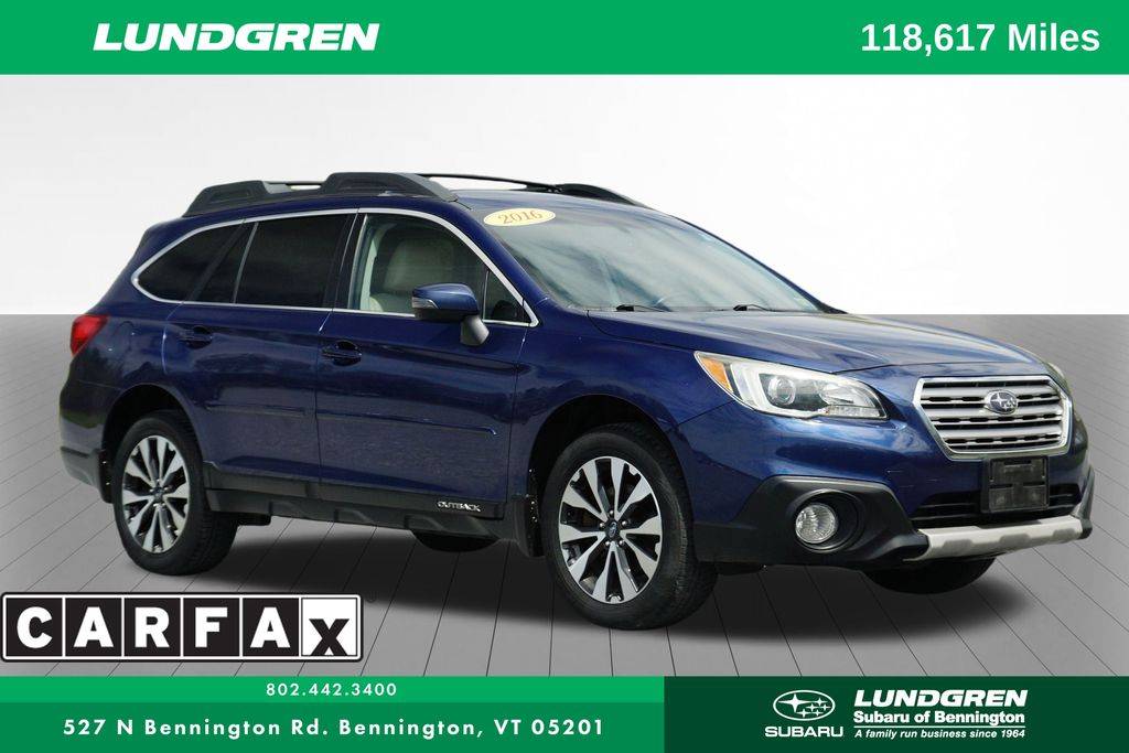 2016 Subaru Outback 2.5i Limited — SUV — 118,617 mi — Bennington, VT