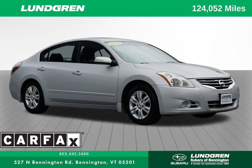 2012 Nissan Altima 2.5 SL — Sedan — 124,042 mi — Bennington, VT