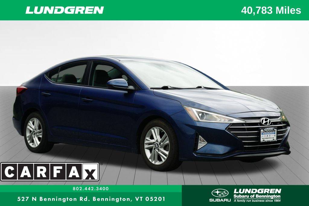 2019 Hyundai Elantra Value Edition — Sedan — 40,692 mi — Bennington, VT