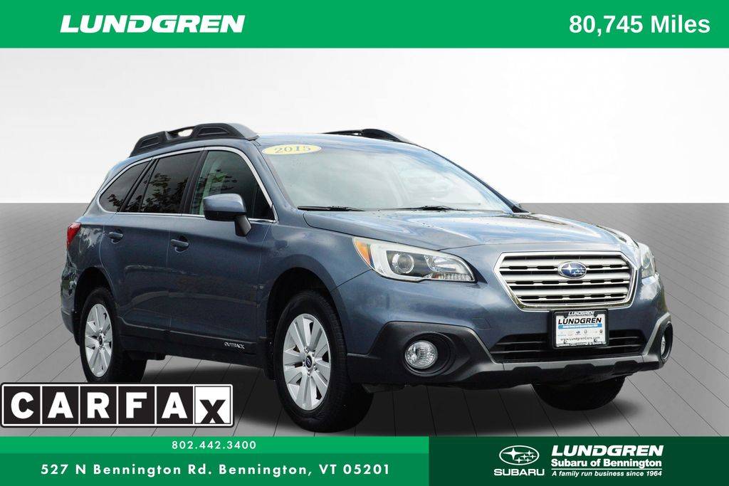 2015 Subaru Outback 2.5i Premium — SUV — 80,595 mi — Bennington, VT