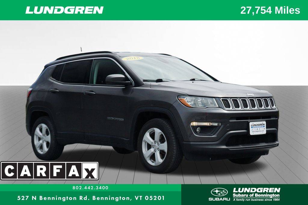 2018 Jeep Compass Latitude — SUV — 27,748 mi — Bennington, VT