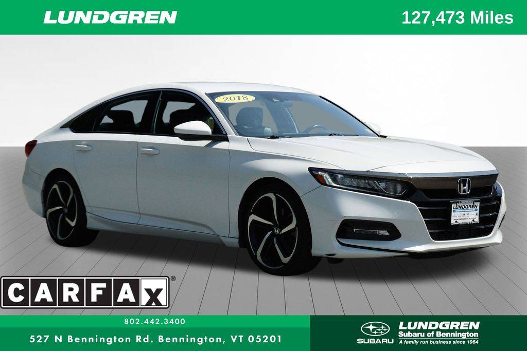 2018 Honda Accord Sport — Sedan — 127,466 mi — Bennington, VT