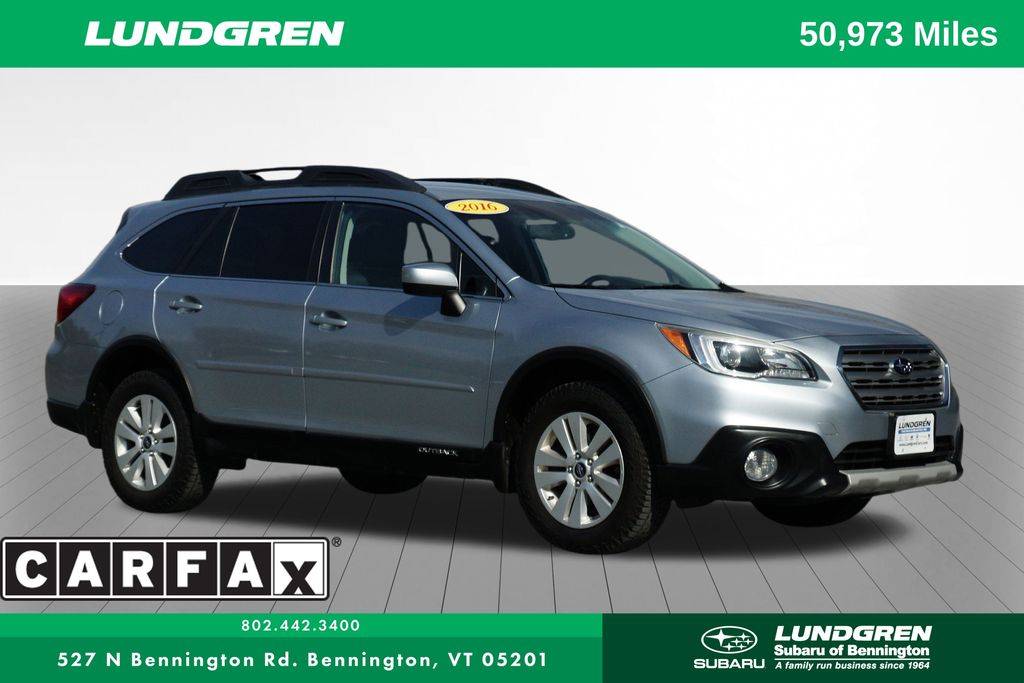 2016 Subaru Outback 2.5i Premium — SUV — 50,890 mi — Bennington, VT