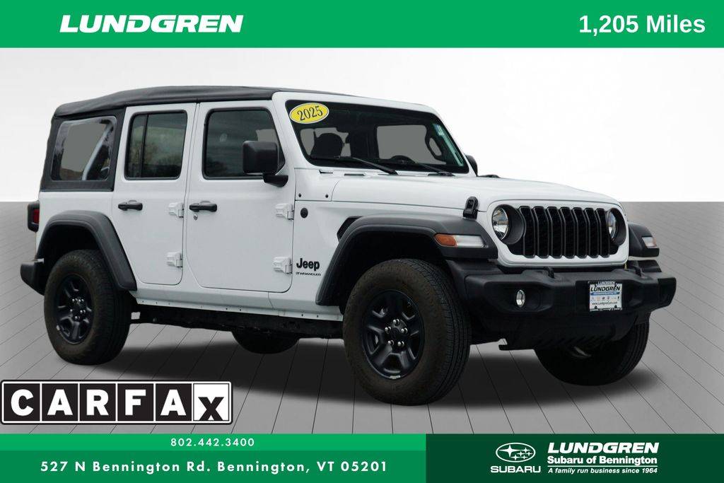 2025 Jeep Wrangler Sport — SUV — 1,205 mi — Bennington, VT
