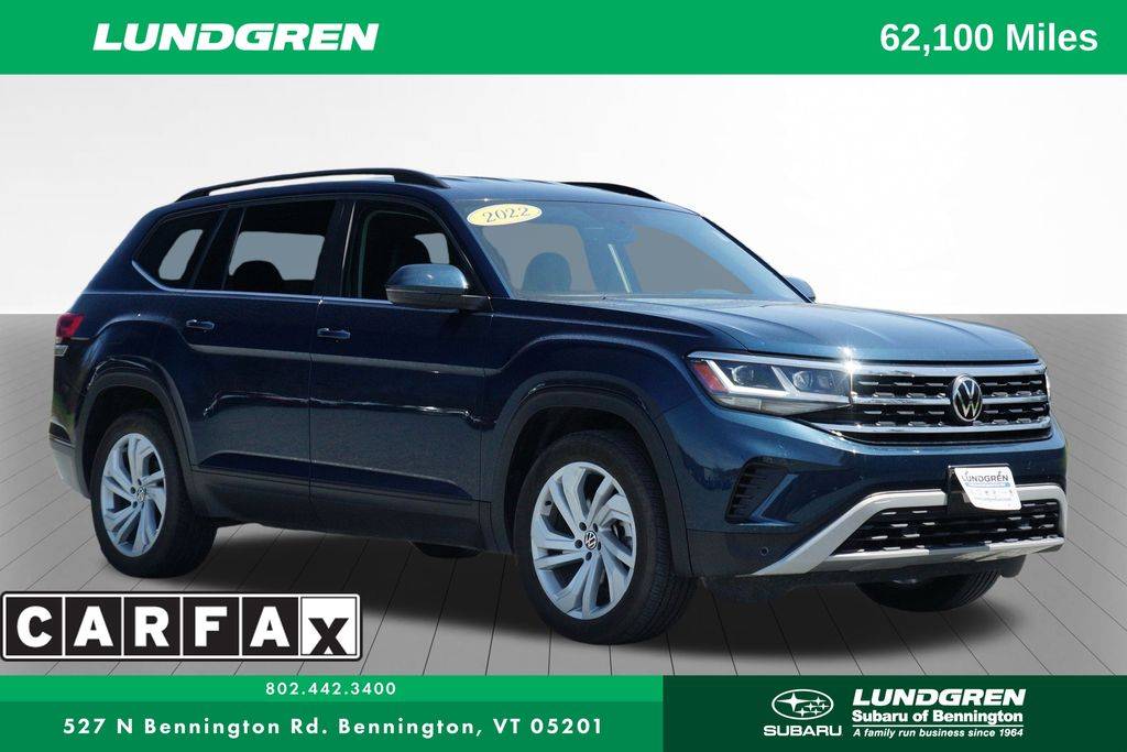 2022 Volkswagen Atlas SE with Technology — SUV — 62,958 mi — Bennington, VT
