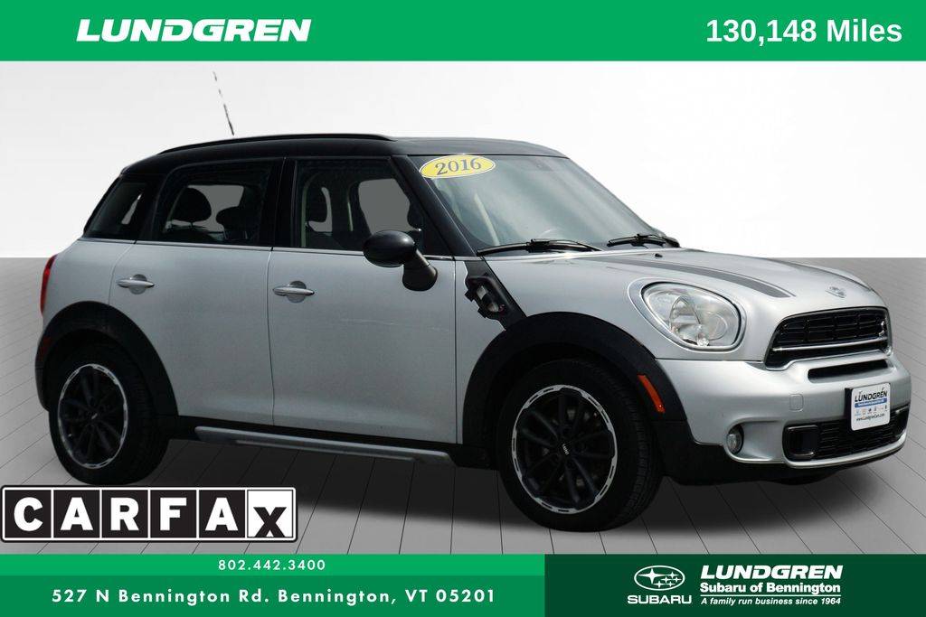 2016 MINI Countryman Cooper S ALL4 — SUV — 130,148 mi — Bennington, VT