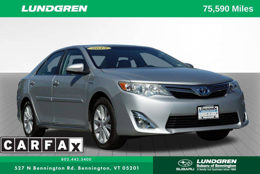2013 Toyota Camry Hybrid LE — Sedan — 75,590 mi — Bennington, VT