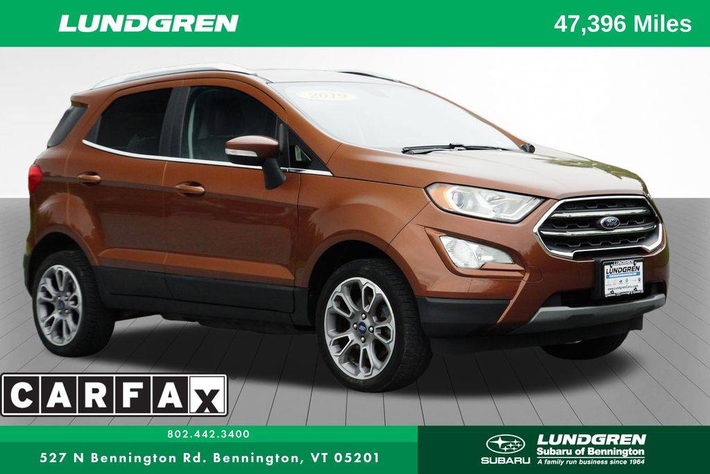 2019 Ford EcoSport Titanium — SUV — 46,535 mi — Bennington, VT