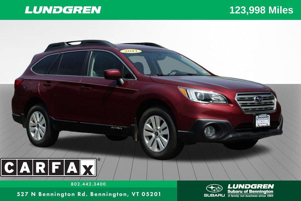 2017 Subaru Outback 2.5i Premium — SUV — 123,913 mi — Bennington, VT