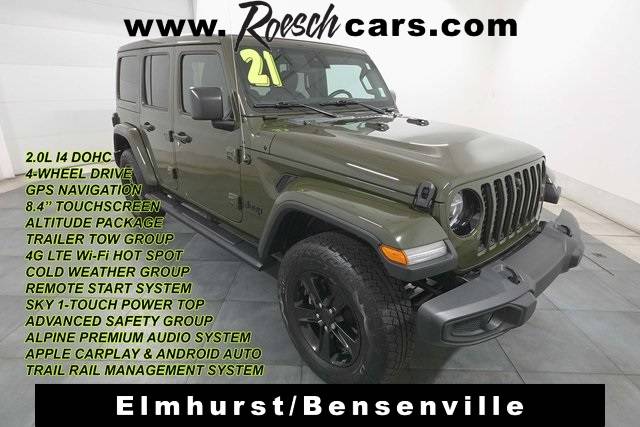 2021 Jeep Wrangler Sahara Altitude — SUV — 36,563 mi — Elmhurst, IL