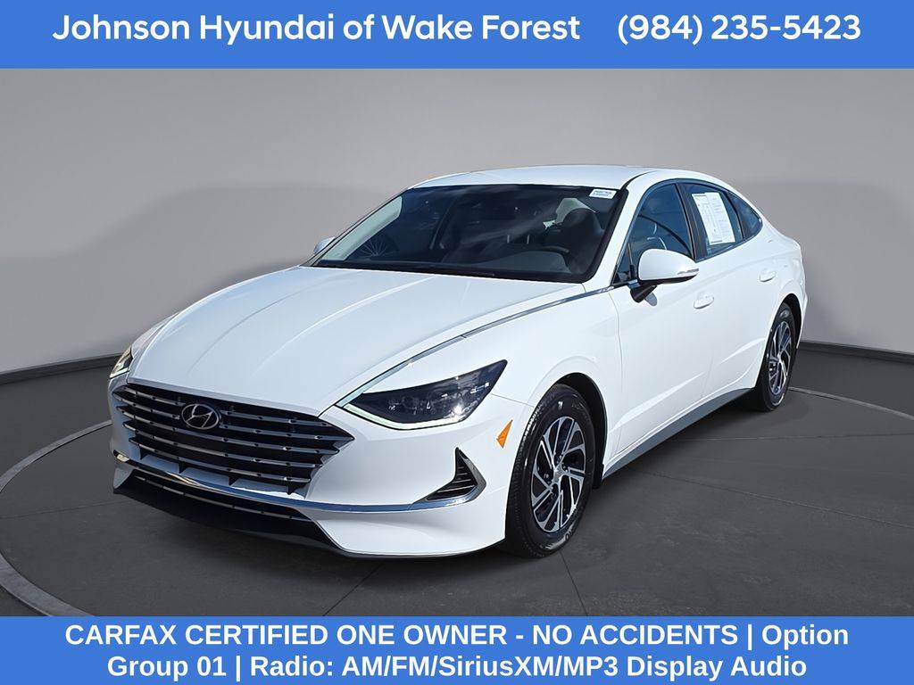 2023 Hyundai Sonata Hybrid Blue — Sedan — 24,854 mi — Wake Forest, NC