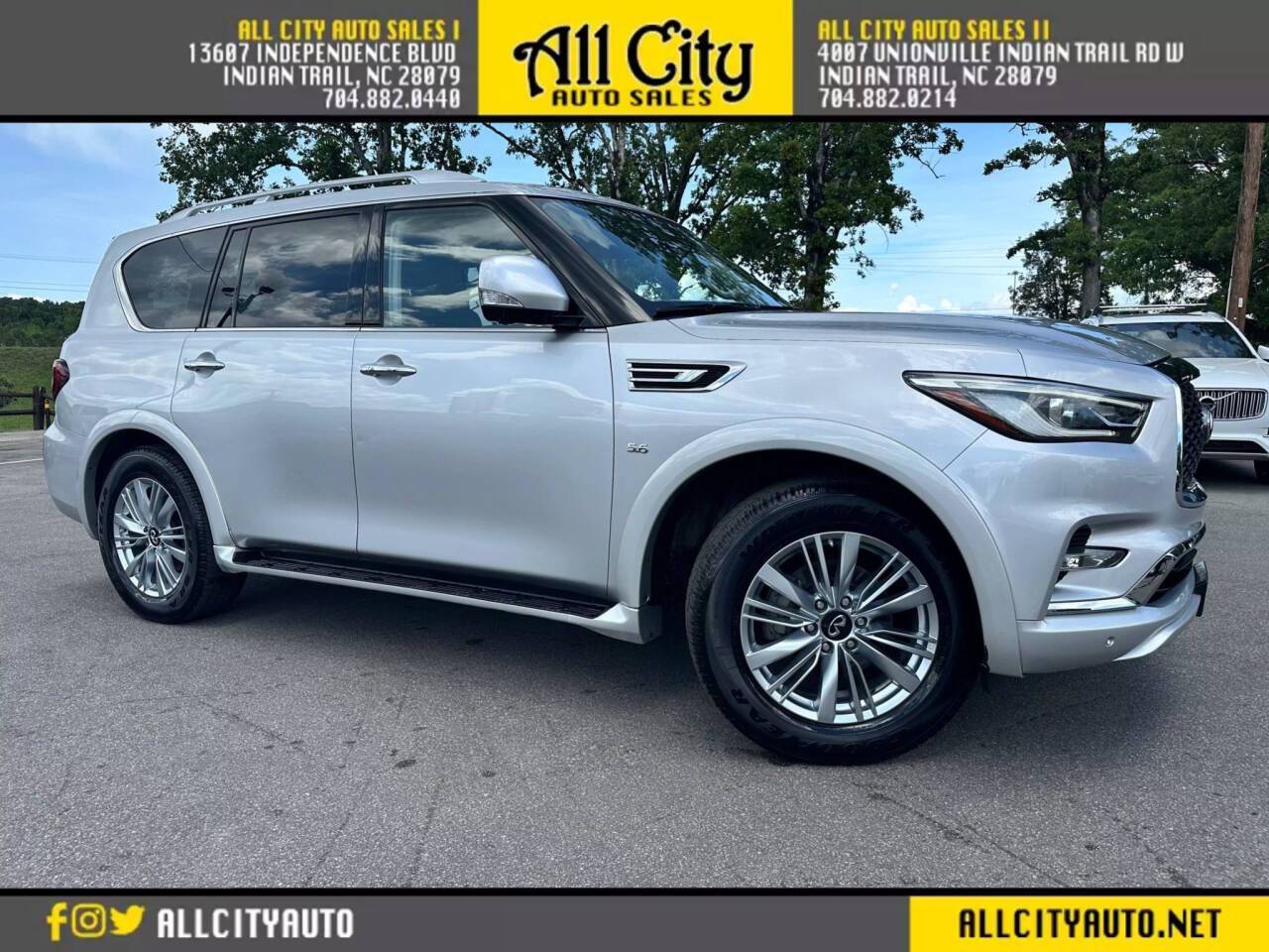 2020 INFINITI QX80 LUXE — SUV — 102,380 mi — Indian Trail, NC