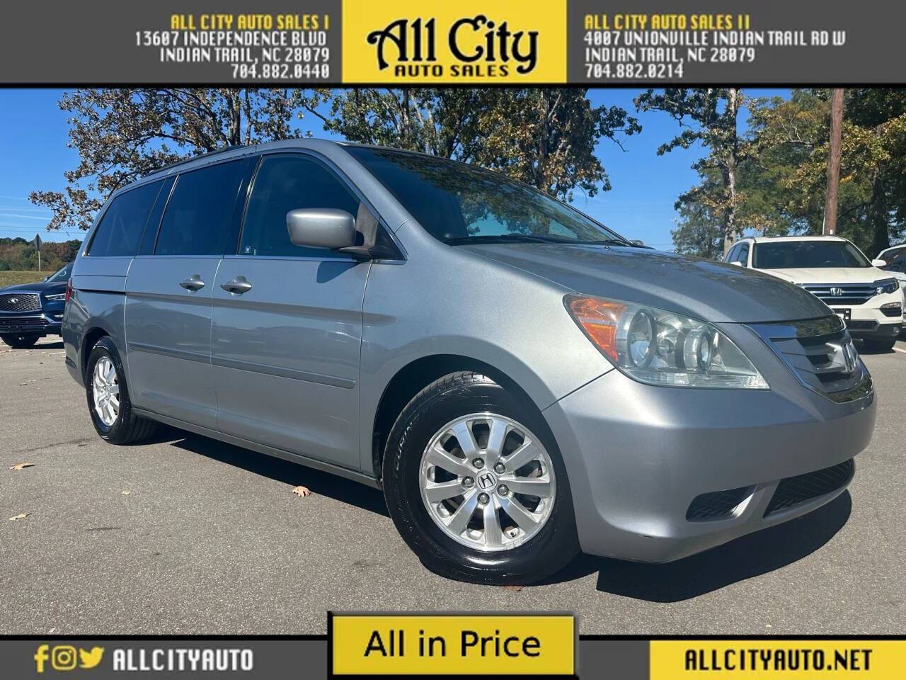 2010 Honda Odyssey EX-L — Minivan — 113,350 mi — Indian Trail, NC