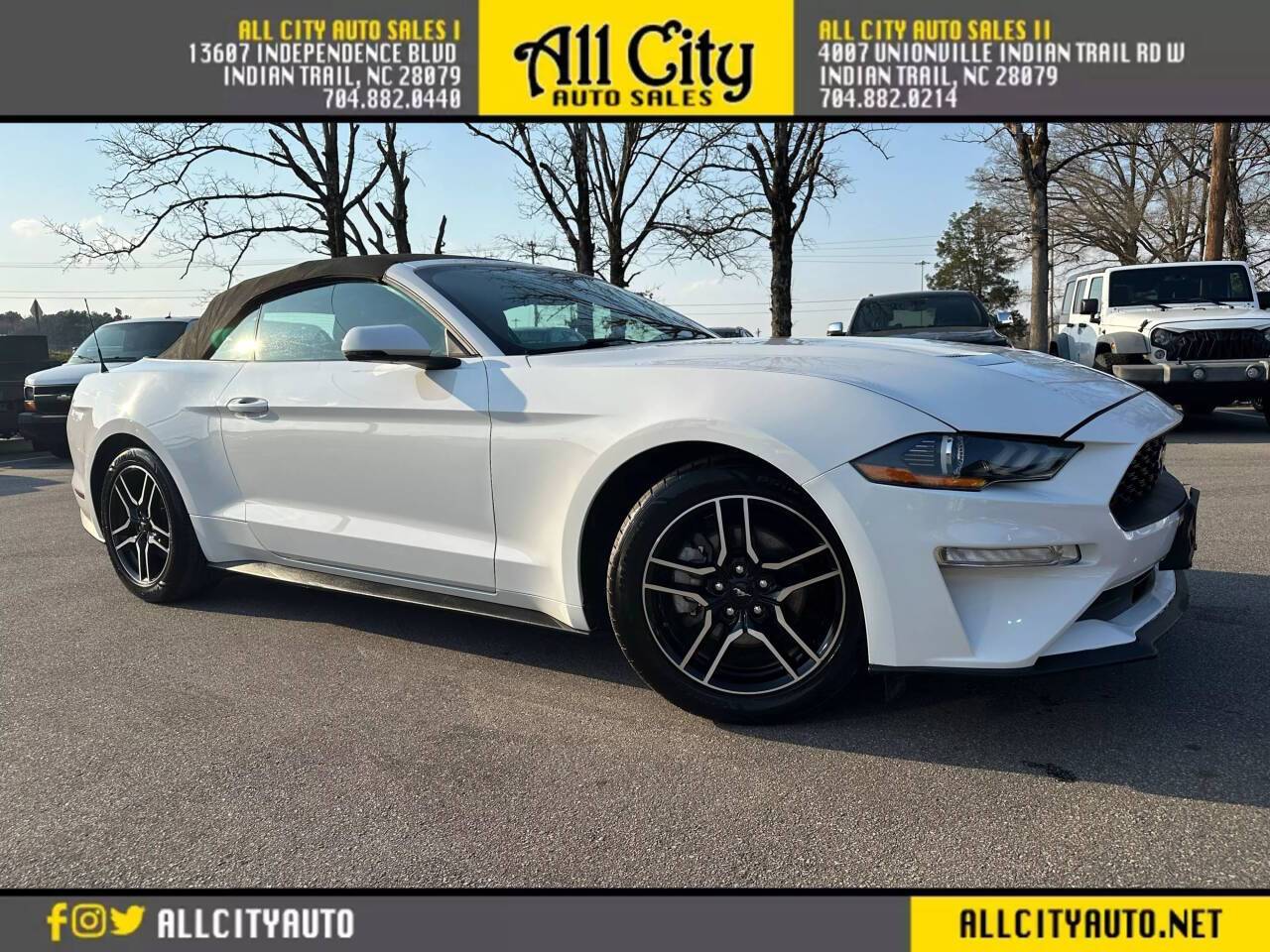 2020 Ford Mustang EcoBoost Premium — Convertible — 58,954 mi — Indian Trail, NC