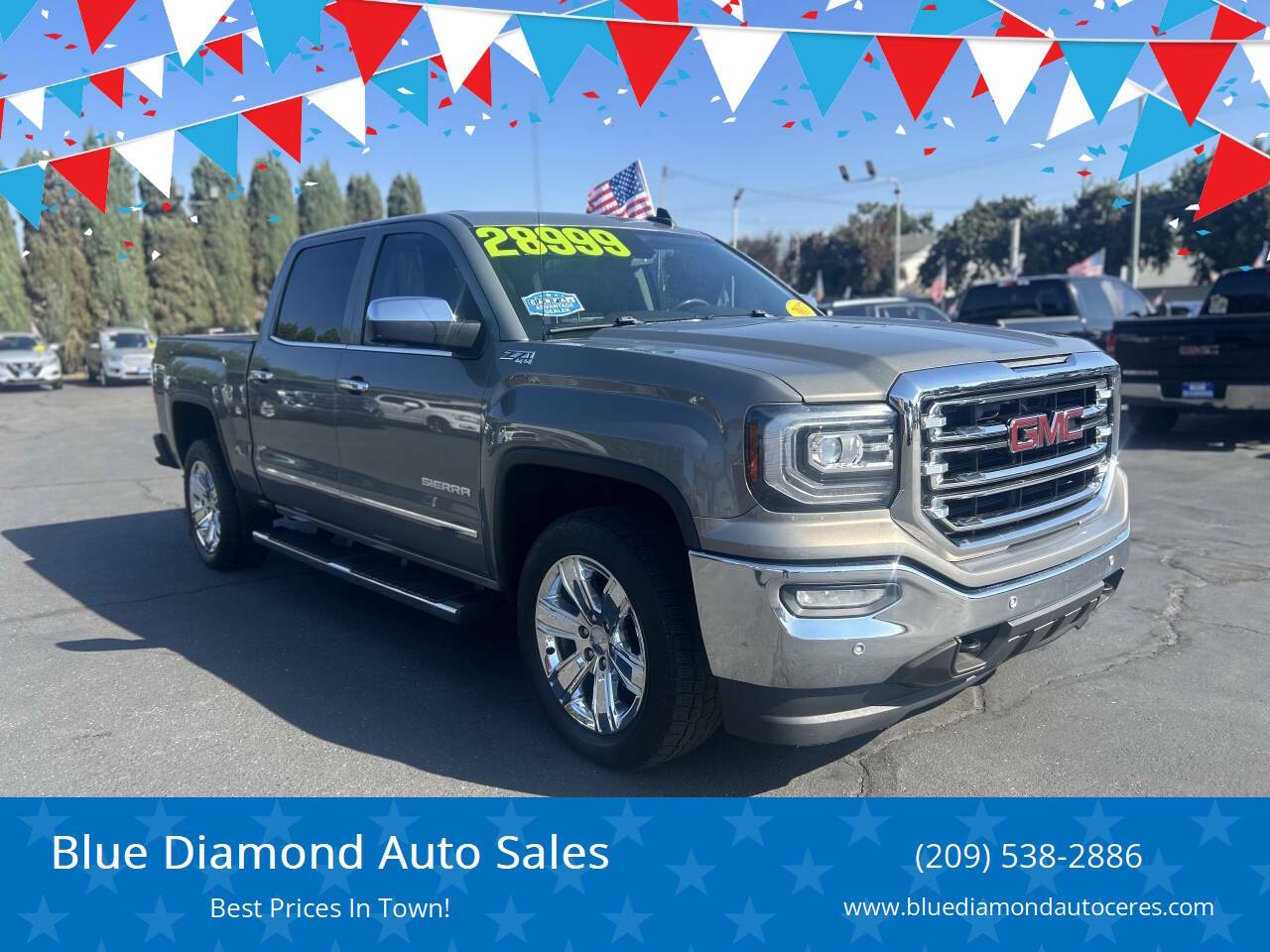 2017 GMC Sierra 1500 SLT — Pickup Truck — 94,605 mi — Ceres, CA