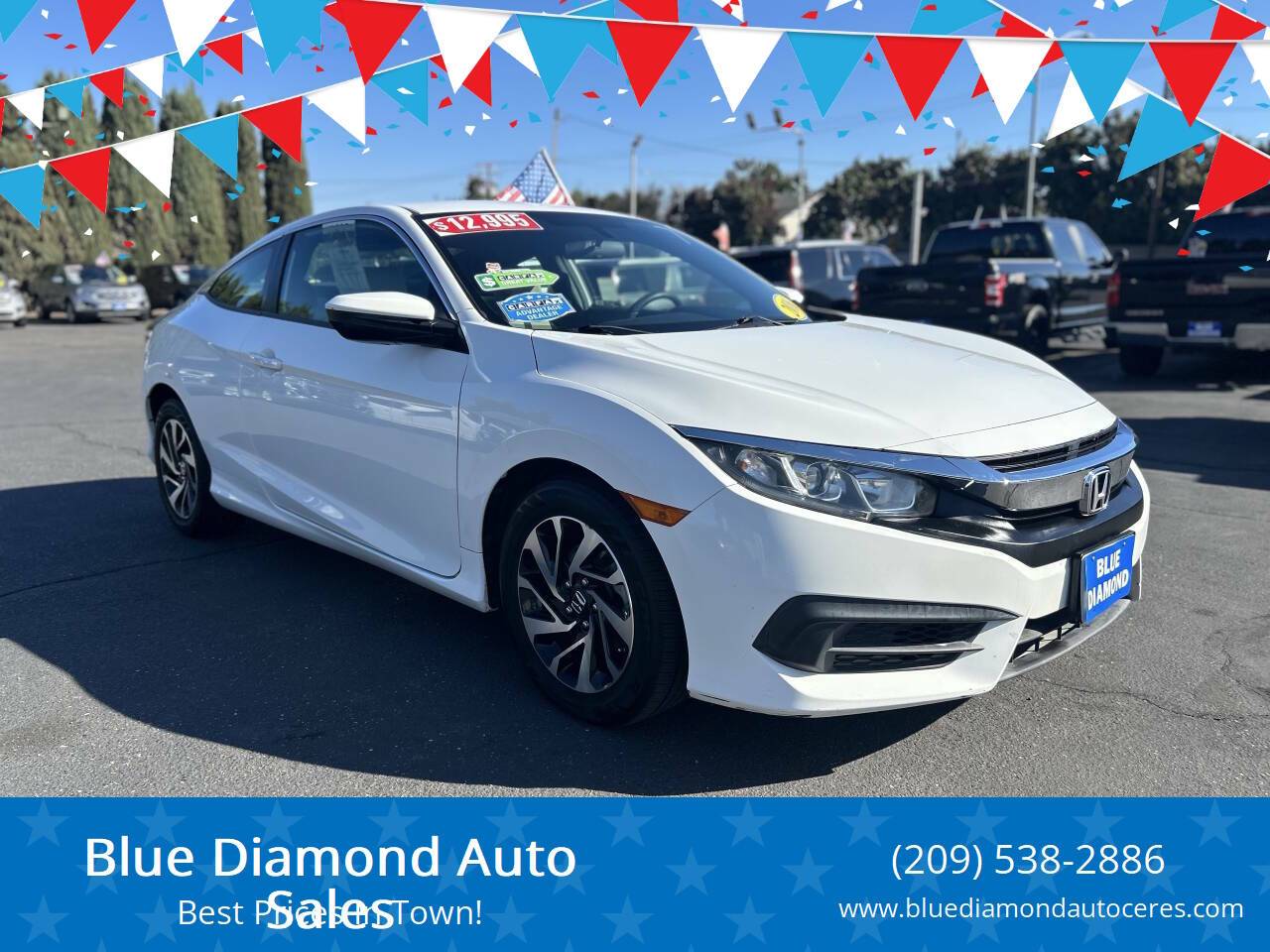 2016 Honda Civic LX — Coupe — 99,569 mi — Ceres, CA