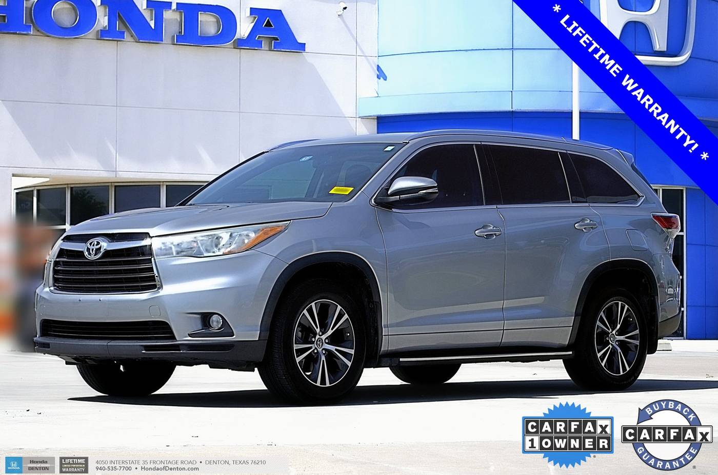 2016 Toyota Highlander XLE — SUV — 83,794 mi — Denton, TX