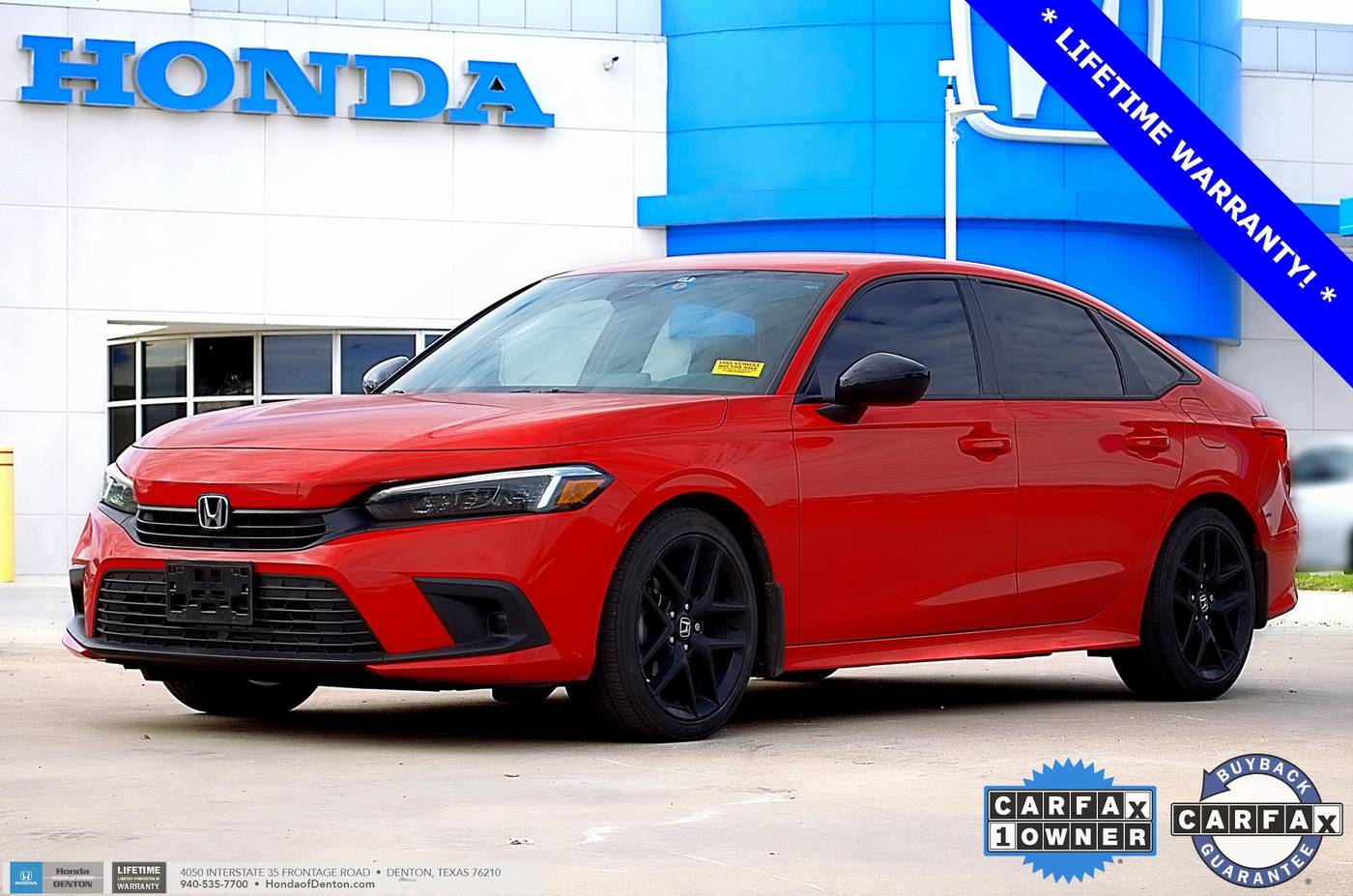 2022 Honda Civic Sport — Sedan — 33,966 mi — Denton, TX