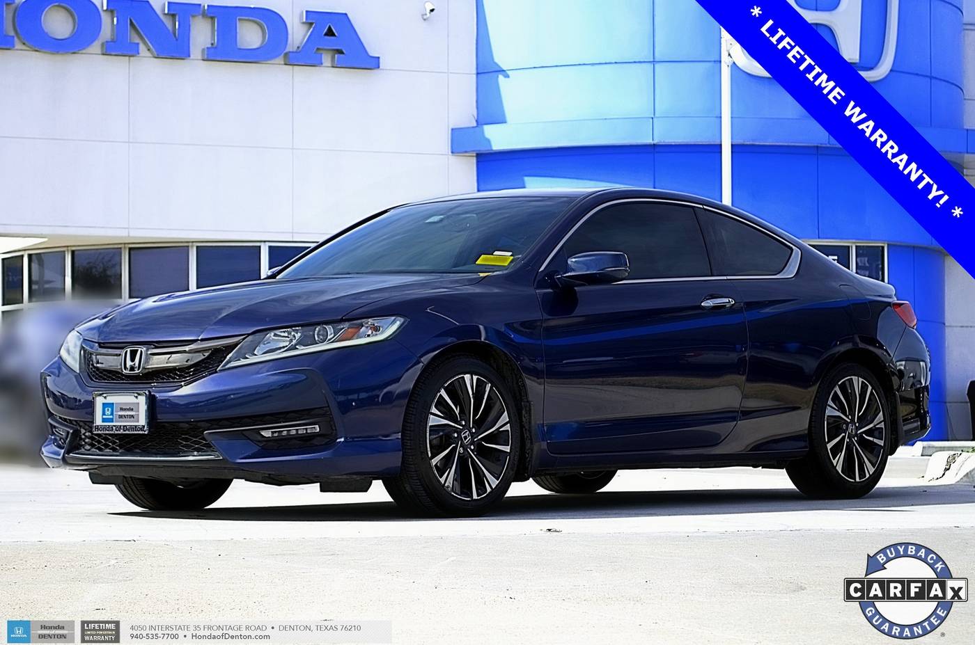 2016 Honda Accord EX-L V6 — Coupe — 68,370 mi — Denton, TX