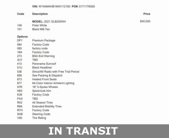 2021 Mercedes-Benz GLB GLB 250 — SUV — 55,985 mi — Silver Spring, MD