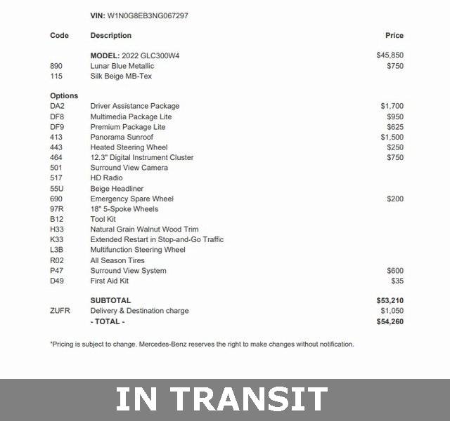 2022 Mercedes-Benz GLC GLC 300 — SUV — 32,207 mi — Silver Spring, MD