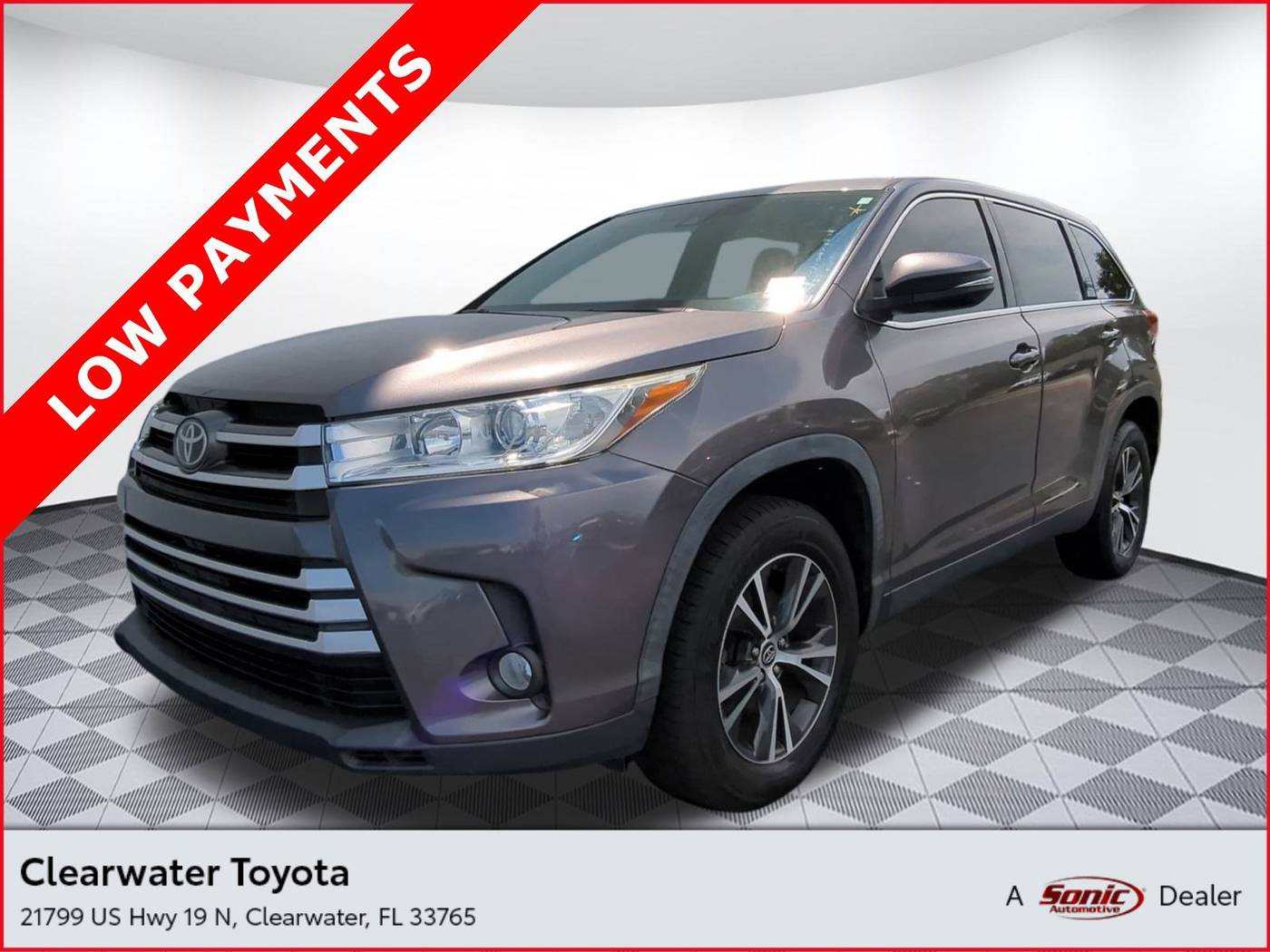 2019 Toyota Highlander LE V6 — SUV — 78,750 mi — Clearwater, FL