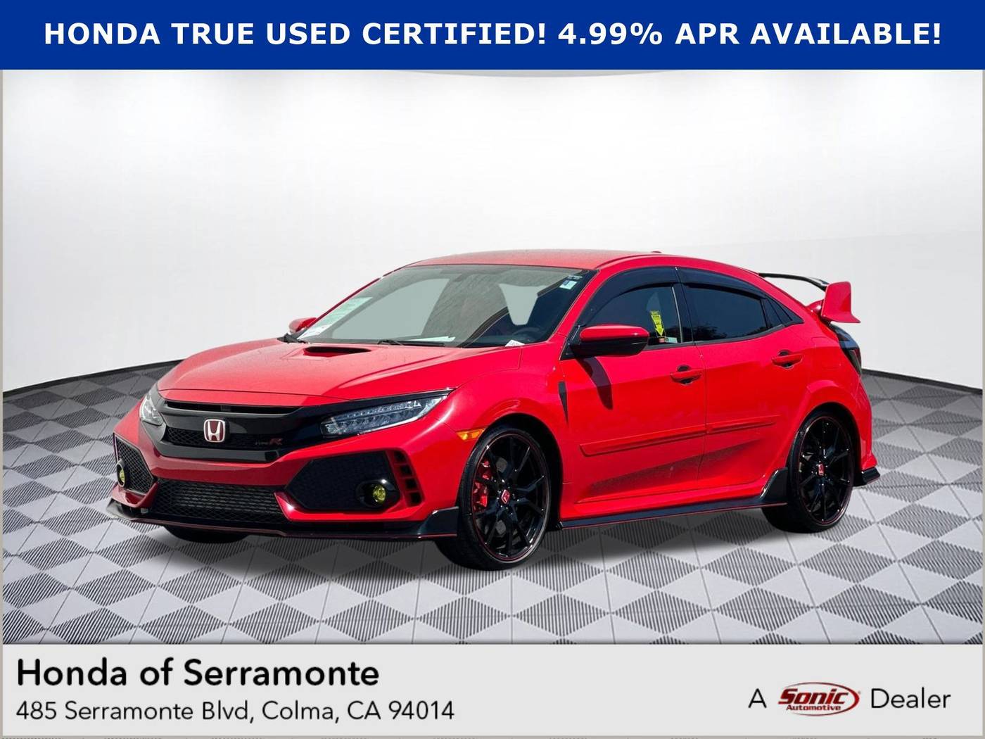 2018 Honda Civic Type R — Hatchback — 12,266 mi — Colma, CA