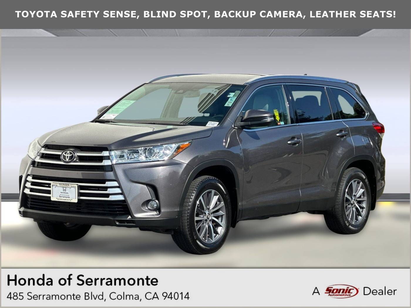 2019 Toyota Highlander XLE — SUV — 27,245 mi — Colma, CA