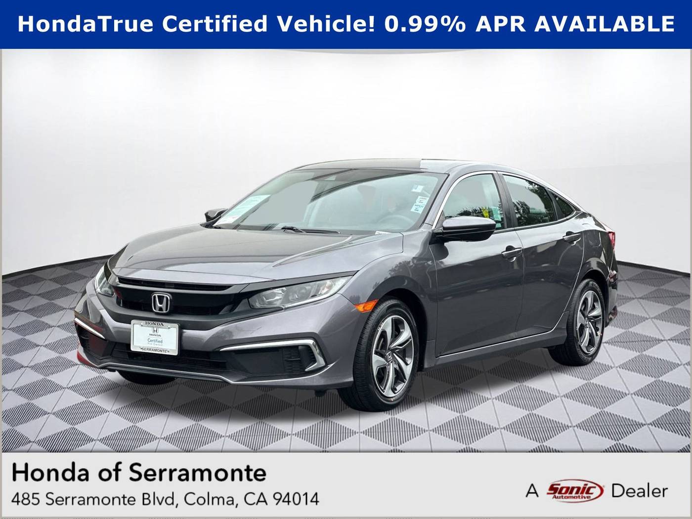 2021 Honda Civic LX — Sedan — 75,718 mi — Colma, CA