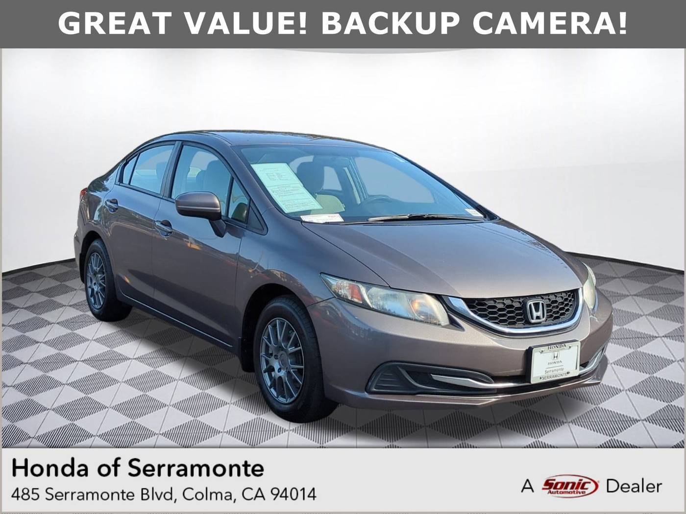 2014 Honda Civic LX — Sedan — 130,667 mi — Colma, CA