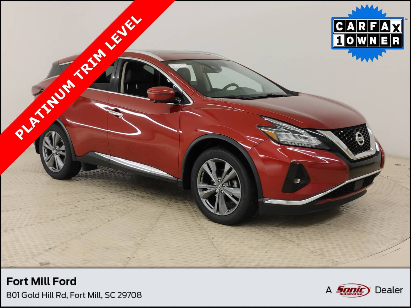 2019 Nissan Murano Platinum — SUV — 75,427 mi — Fort Mill, SC
