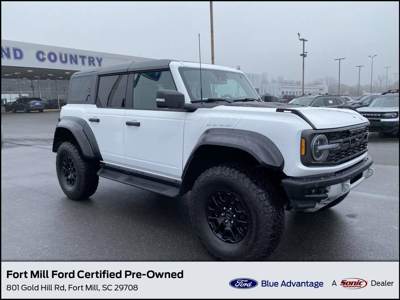 2023 Ford Bronco Raptor — SUV — 3,615 mi — Fort Mill, SC
