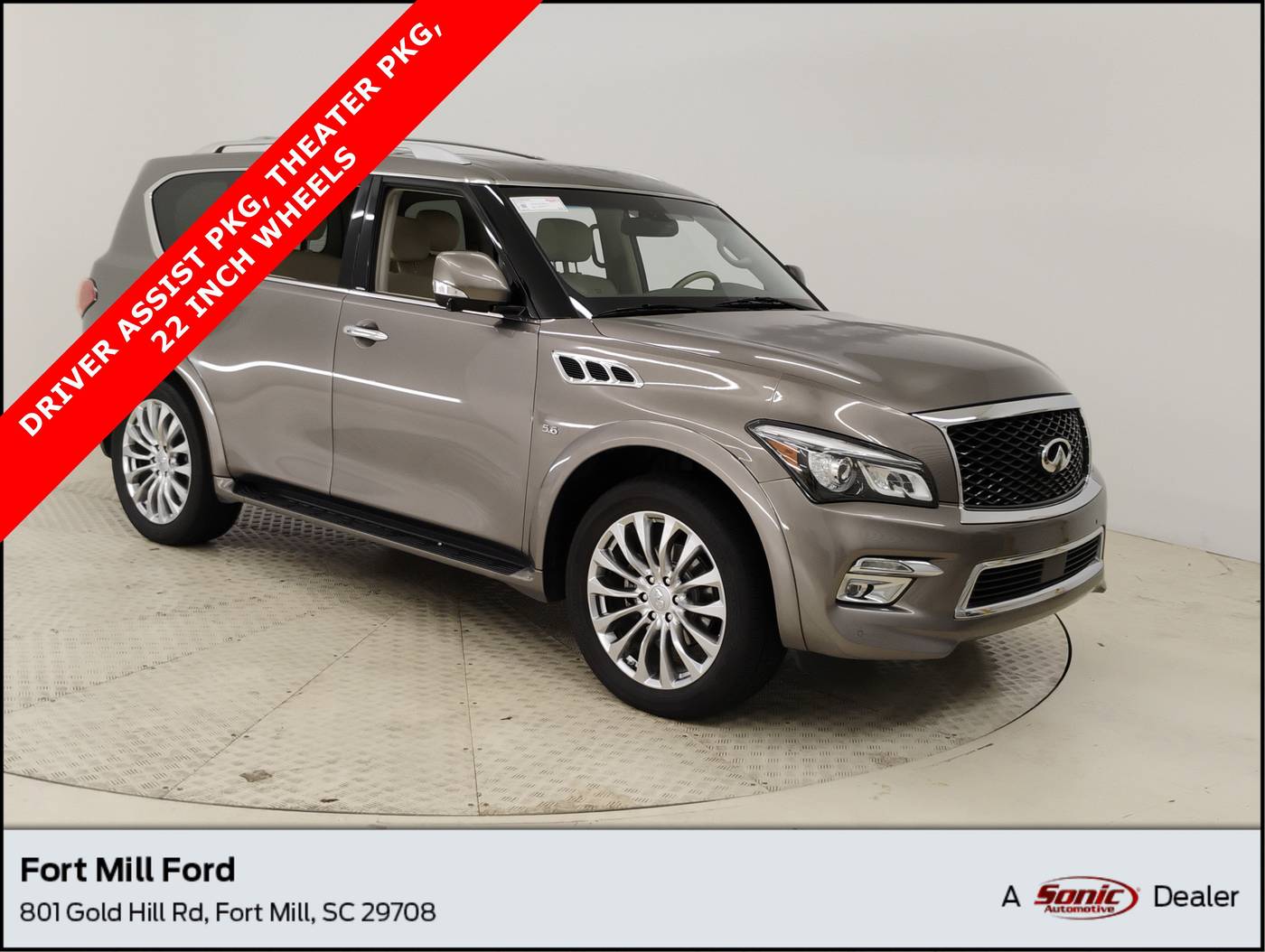 2016 INFINITI QX80 Standard — SUV — 137,015 mi — Fort Mill, SC
