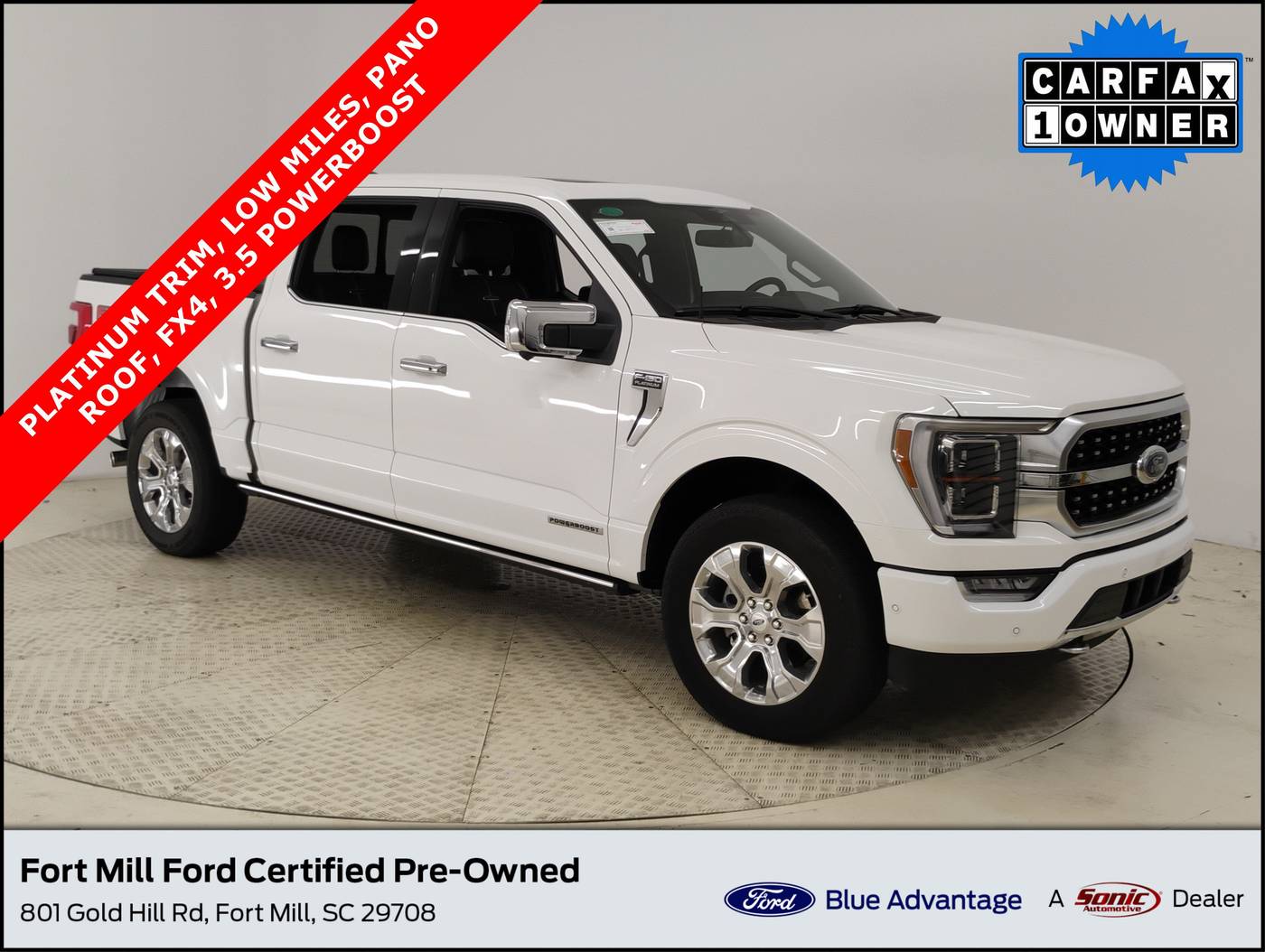 2023 Ford F-150 Platinum — Pickup Truck — 17,759 mi — Fort Mill, SC
