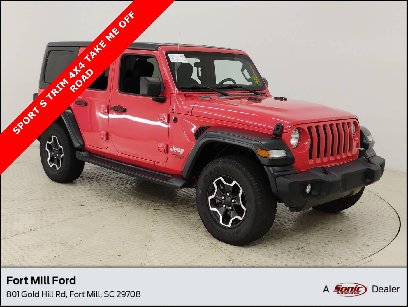 2020 Jeep Wrangler Sport S — SUV — 90,093 mi — Fort Mill, SC