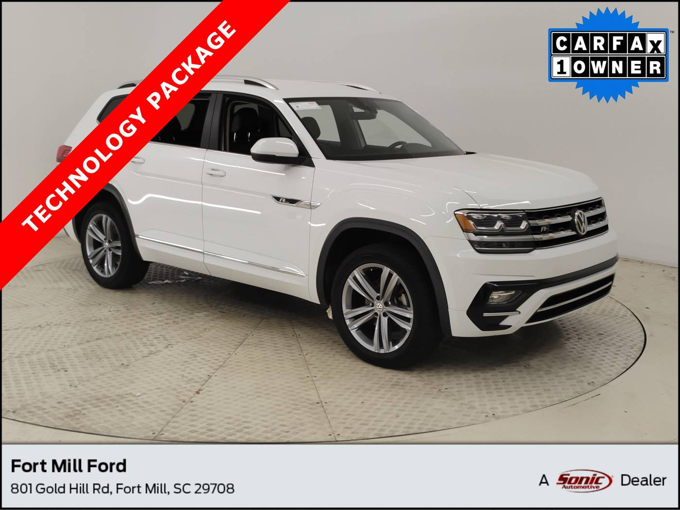 2018 Volkswagen Atlas SE with Technology — SUV — 91,342 mi — Fort Mill, SC